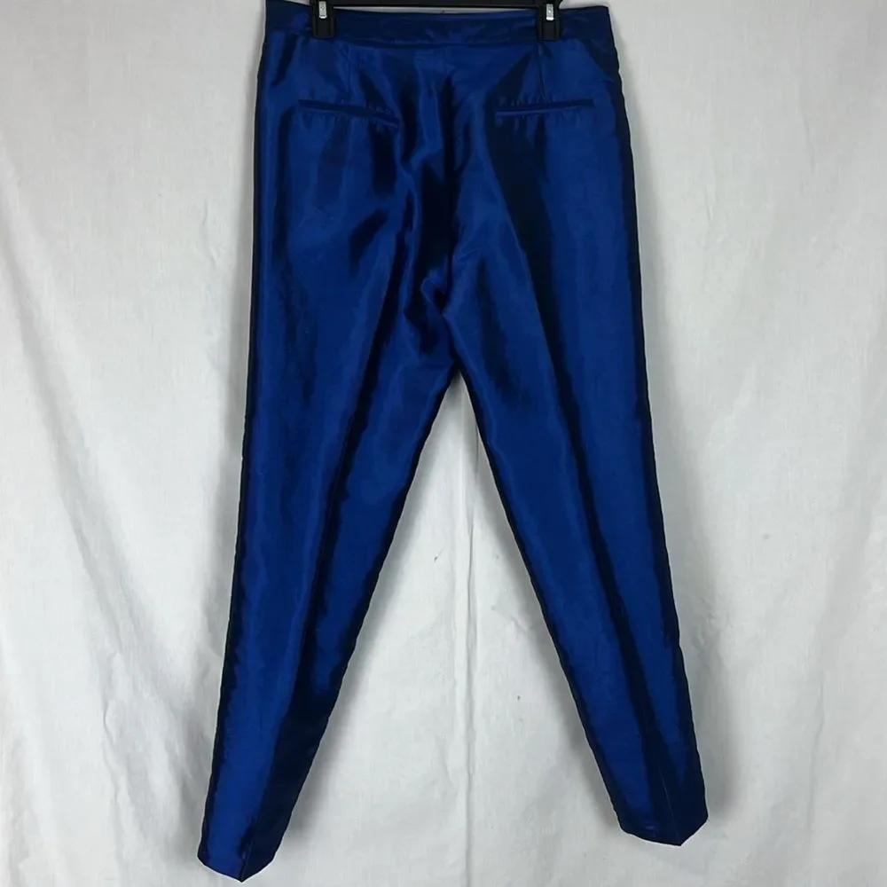 Blue and Silver Mystique by Ben Marc Two Piece Suit Women's 8